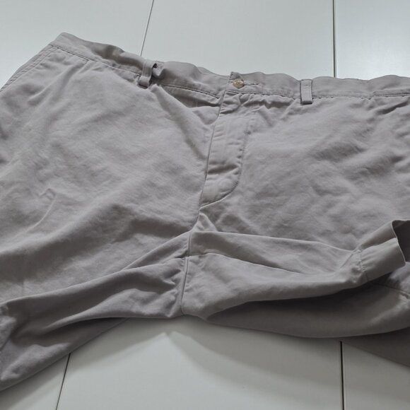 Polo Ralph Lauren Chino Shorts Mens 42 Gray Pockets Zip Cotton Classic Fit 9" - Picture 10 of 14